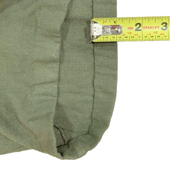 High-Waisted Wide-Leg Linen-Blend Pants | Hunter Green | Drawstring Waist - Picture 11 of 11